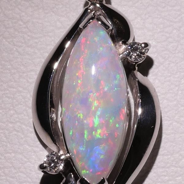 Other Other PT900 Platinum PT850 Necklace Opal Diamond Metal Necklace in Excellent Condition Size ONE SIZE - 2 Thumbnail
