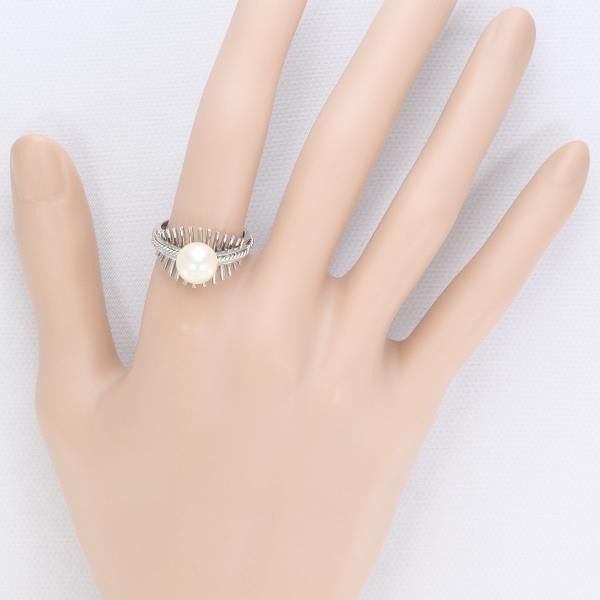 Other Other K14 White Gold Pearl Ring Size 13 Metal Ring in Excellent Condition Size ONE SIZE - 5 Thumbnail