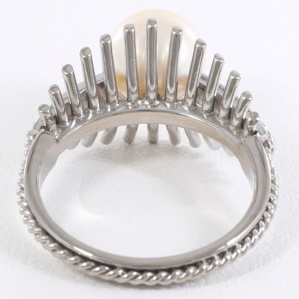 Other Other K14 White Gold Pearl Ring Size 13 Metal Ring in Excellent Condition Size ONE SIZE - 3 Thumbnail