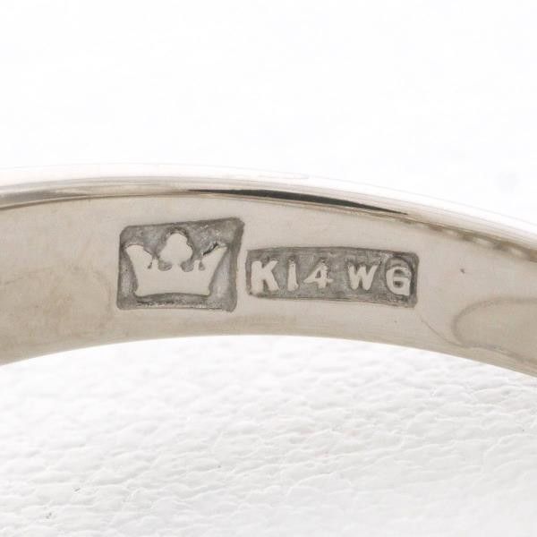 Other Other K14 White Gold Pearl Ring Size 13 Metal Ring in Excellent Condition Size ONE SIZE - 4 Thumbnail