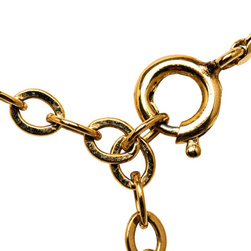 Other Other Dior CD Logo Chain Necklace Gold Plated Rhinestones Metal Necklace in Great Condition Size ONE SIZE - 5 Thumbnail