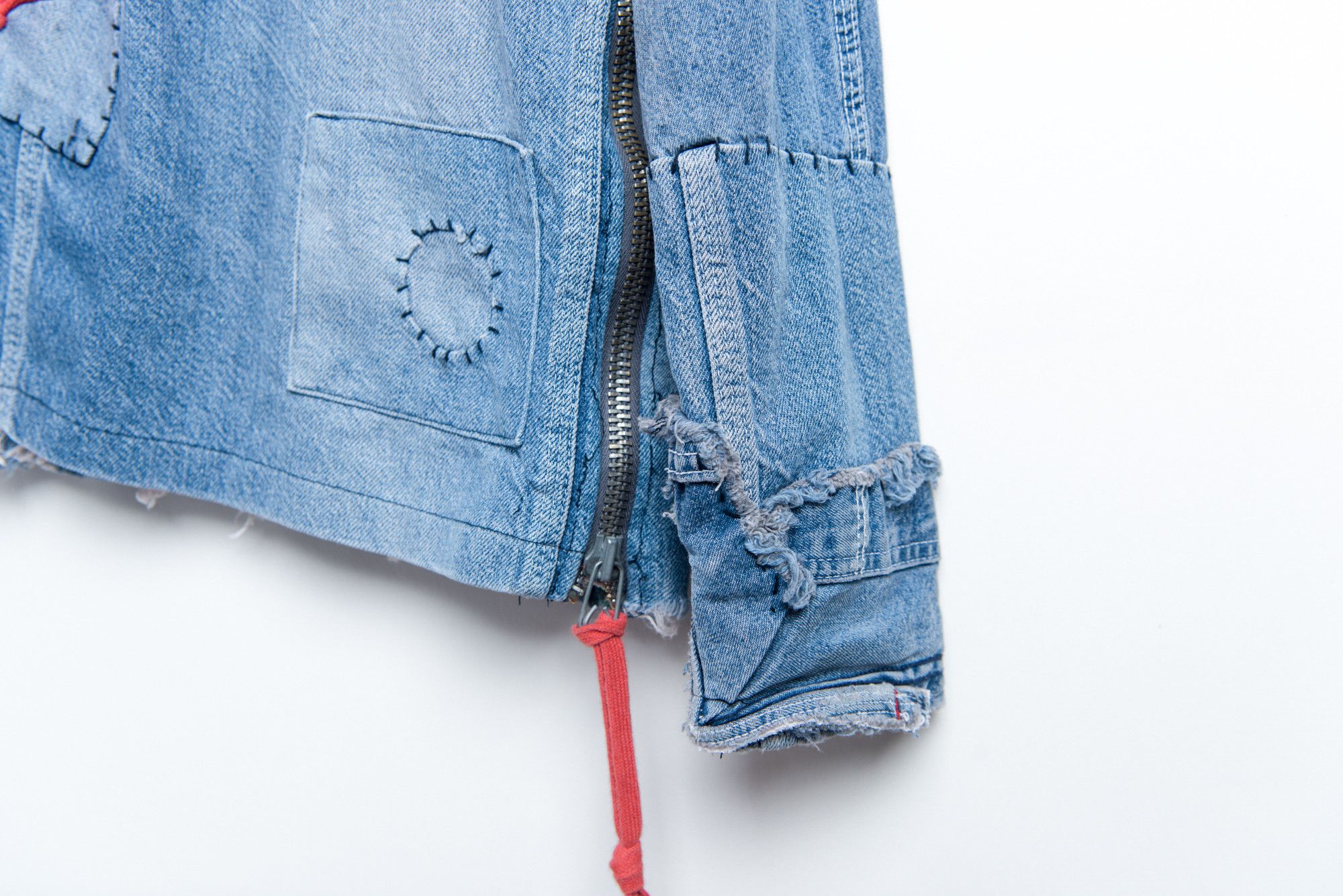 Greg Lauren GREG LAUREN 50/50 DENIM DESTROYED PATCHWORK bandana Size US S / EU 44-46 / 1 - 12 Thumbnail