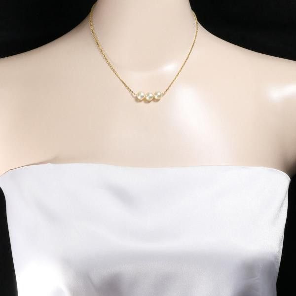 Other Other K18 Yellow Gold Pearl Necklace Natural Material Necklace in Pristine Condition Size ONE SIZE - 3 Thumbnail