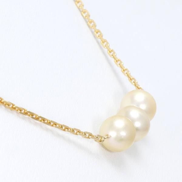 Other Other K18 Yellow Gold Pearl Necklace Natural Material Necklace in Pristine Condition Size ONE SIZE - 2 Thumbnail