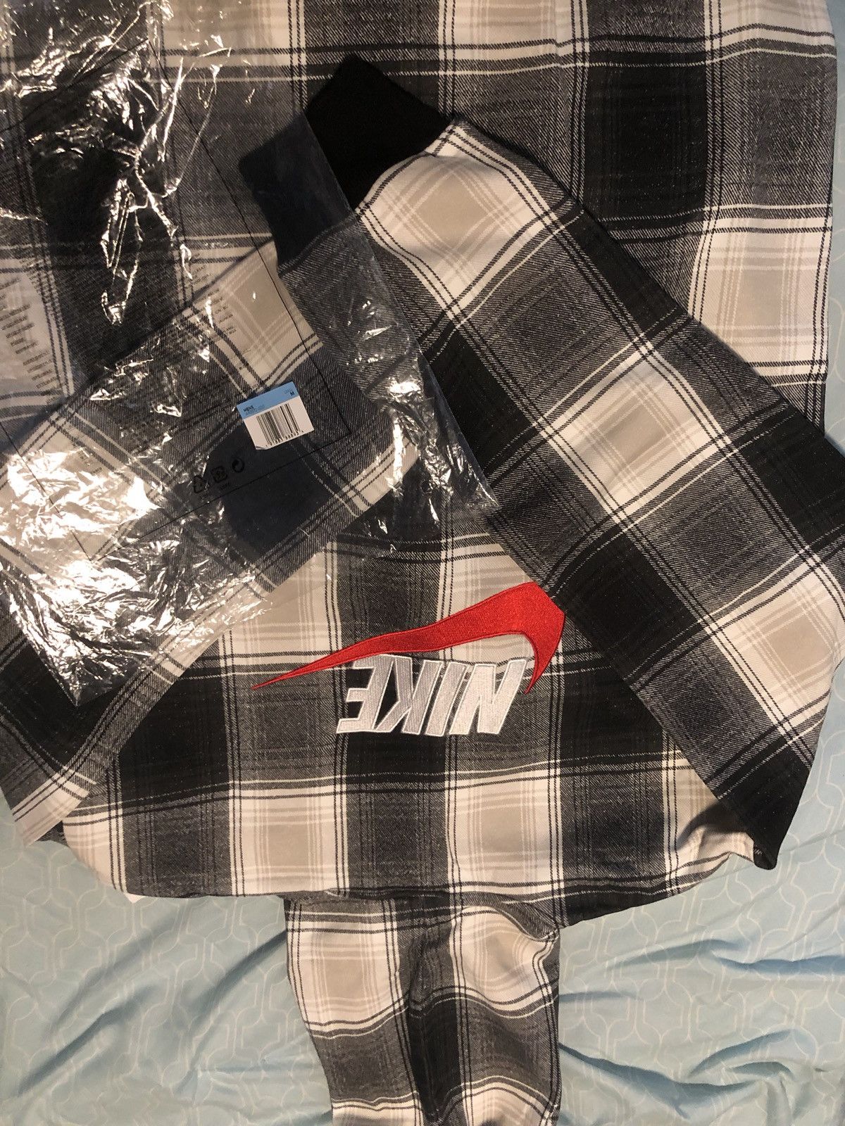 Nike supreme plaid sale