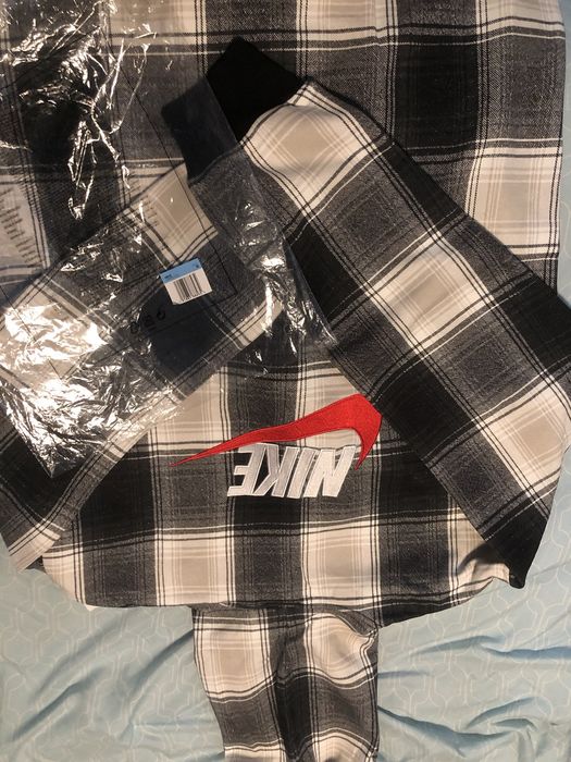 Nike supreme clearance plaid hooded