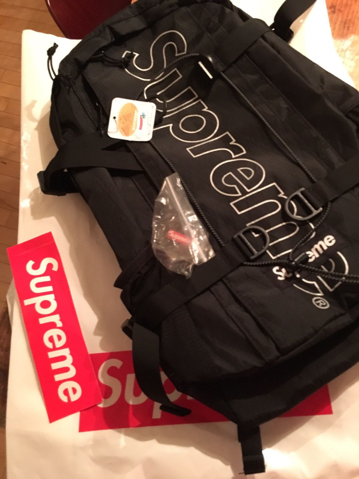 Supreme FW18 Backpack Bag - Black 