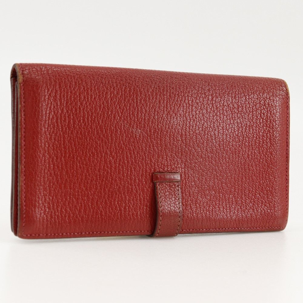 Hermes Hermes Bearn Classic Wallet Leather Long Wallet in Very Good Condition Size ONE SIZE - 3 Thumbnail