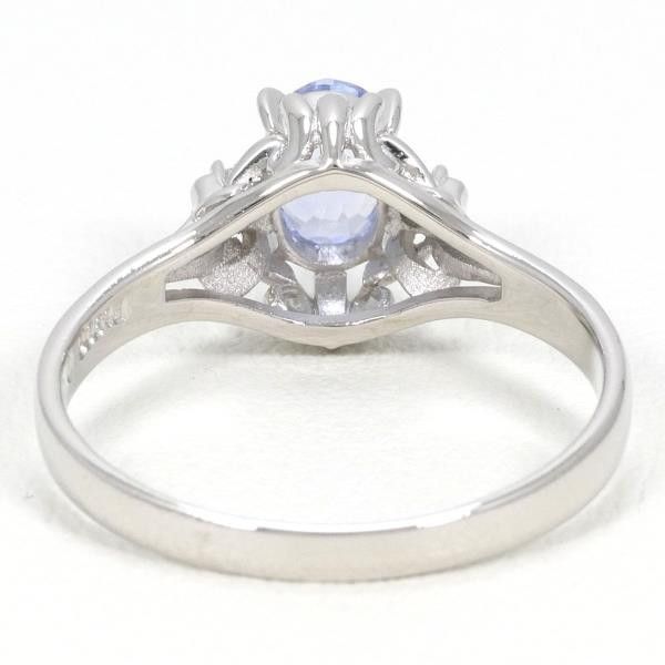 Other Other PT900 Platinum Sapphire Ring 13.5 Metal Ring in Excellent Condition Size ONE SIZE - 4 Thumbnail
