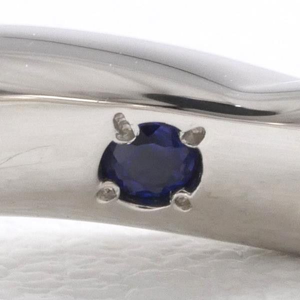 Other Other PT950 Platinum Ring with Diamond and Sapphire Metal Ring in Excellent Condition Size ONE SIZE - 6 Thumbnail