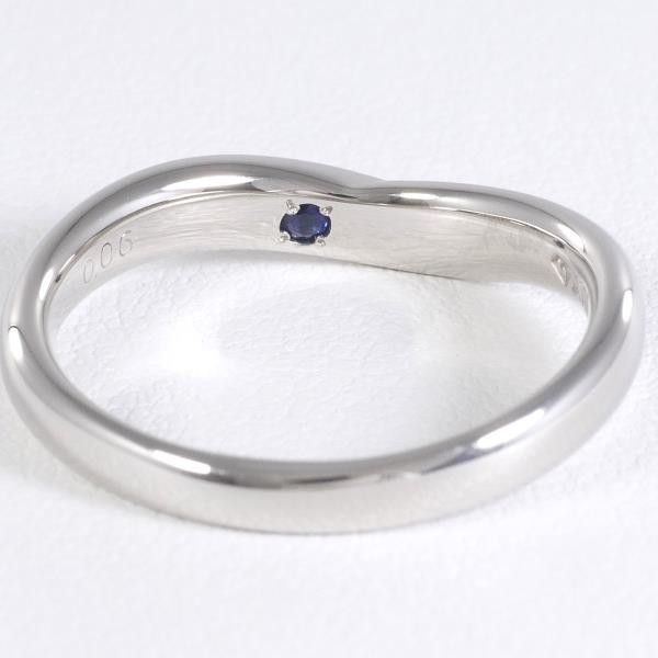 Other Other PT950 Platinum Ring with Diamond and Sapphire Metal Ring in Excellent Condition Size ONE SIZE - 4 Thumbnail