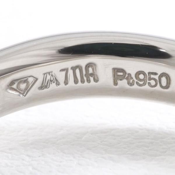 Other Other PT950 Platinum Ring with Diamond and Sapphire Metal Ring in Excellent Condition Size ONE SIZE - 7 Thumbnail