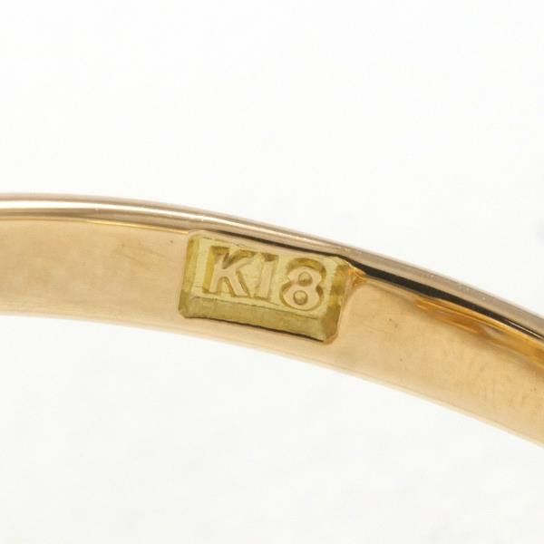 Other Other K18 Yellow Gold Pearl Ring 9号 Metal Ring in Excellent Condition Size ONE SIZE - 6 Thumbnail