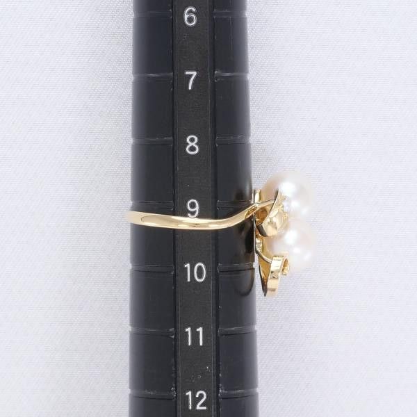 Other Other K18 Yellow Gold Pearl Ring 9号 Metal Ring in Excellent Condition Size ONE SIZE - 5 Thumbnail