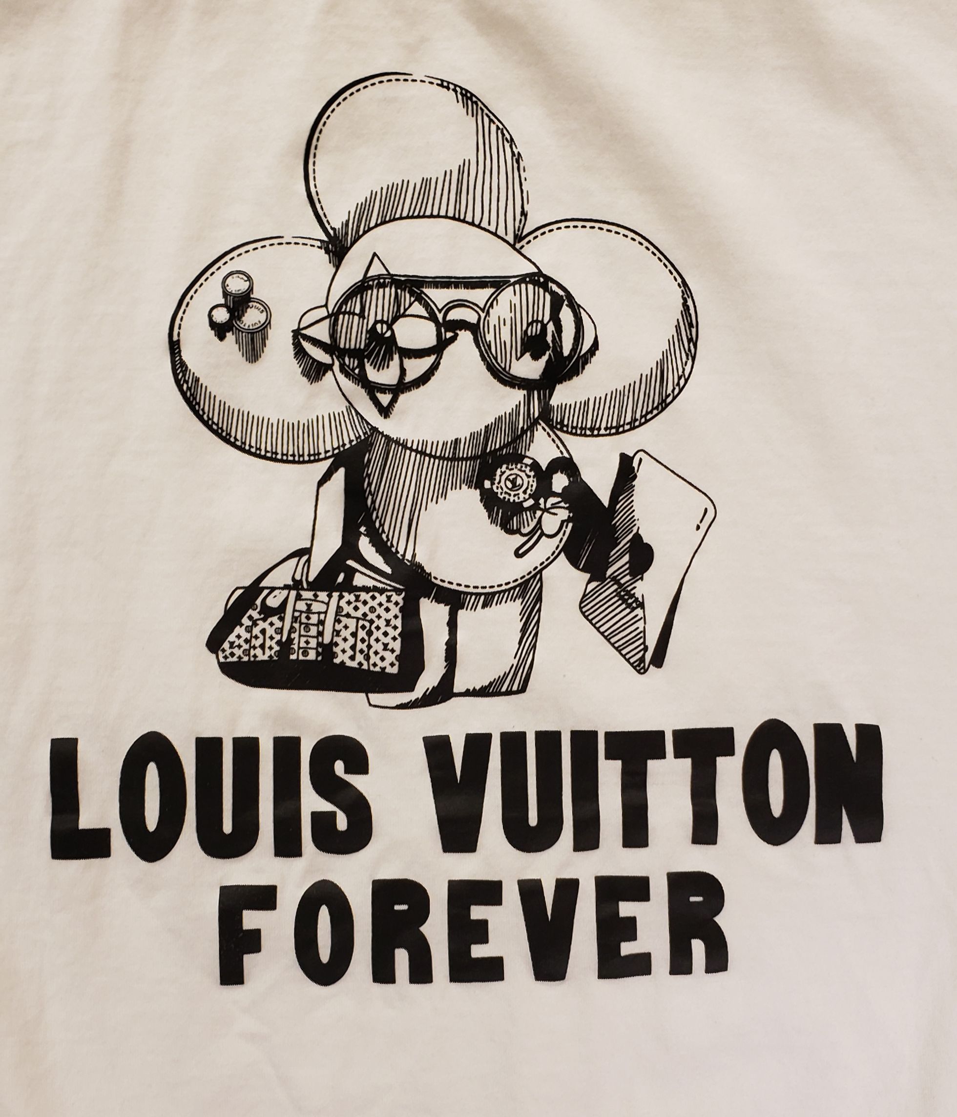 Louis Vuitton 2018 Vivienne Forever Graphic T-Shirt w/ Tags - Blue  T-Shirts, Clothing - LOU212606