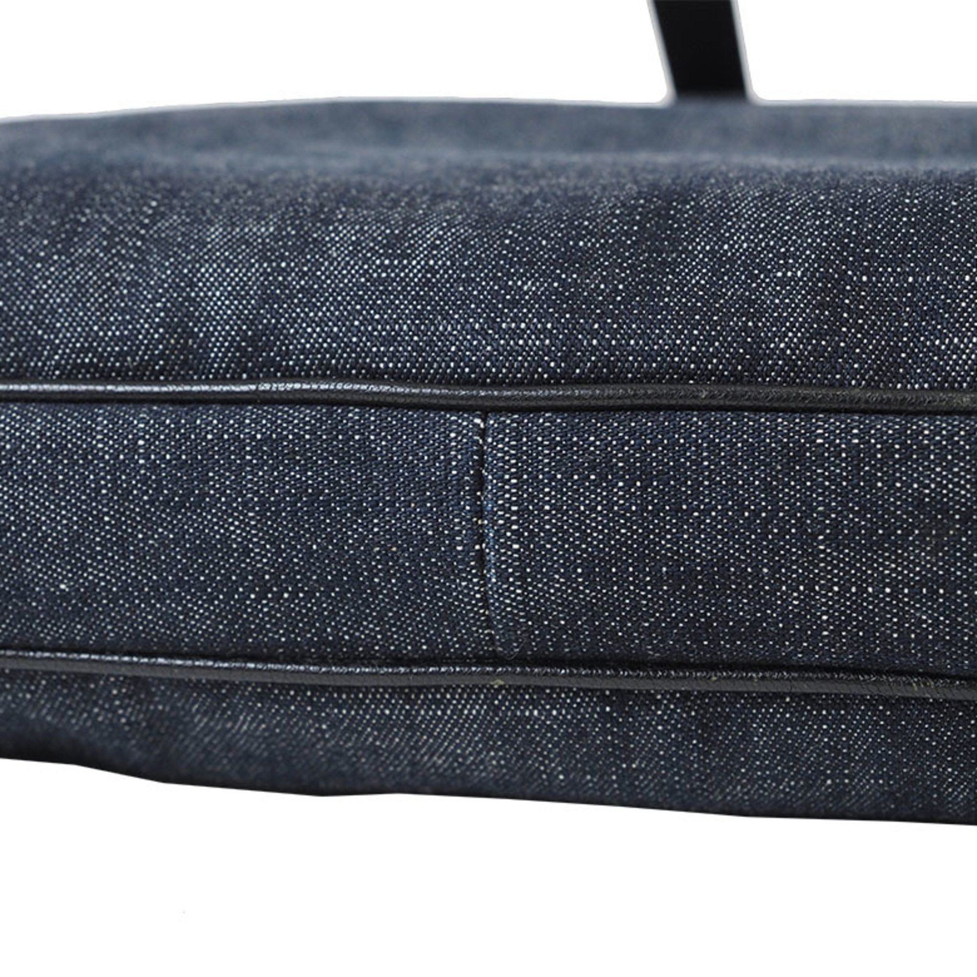 Prada Prada Denim Shoulder Bag Navy VA0182 Men's Cotton Crossbody Storage PRADA Size ONE SIZE - 5 Thumbnail