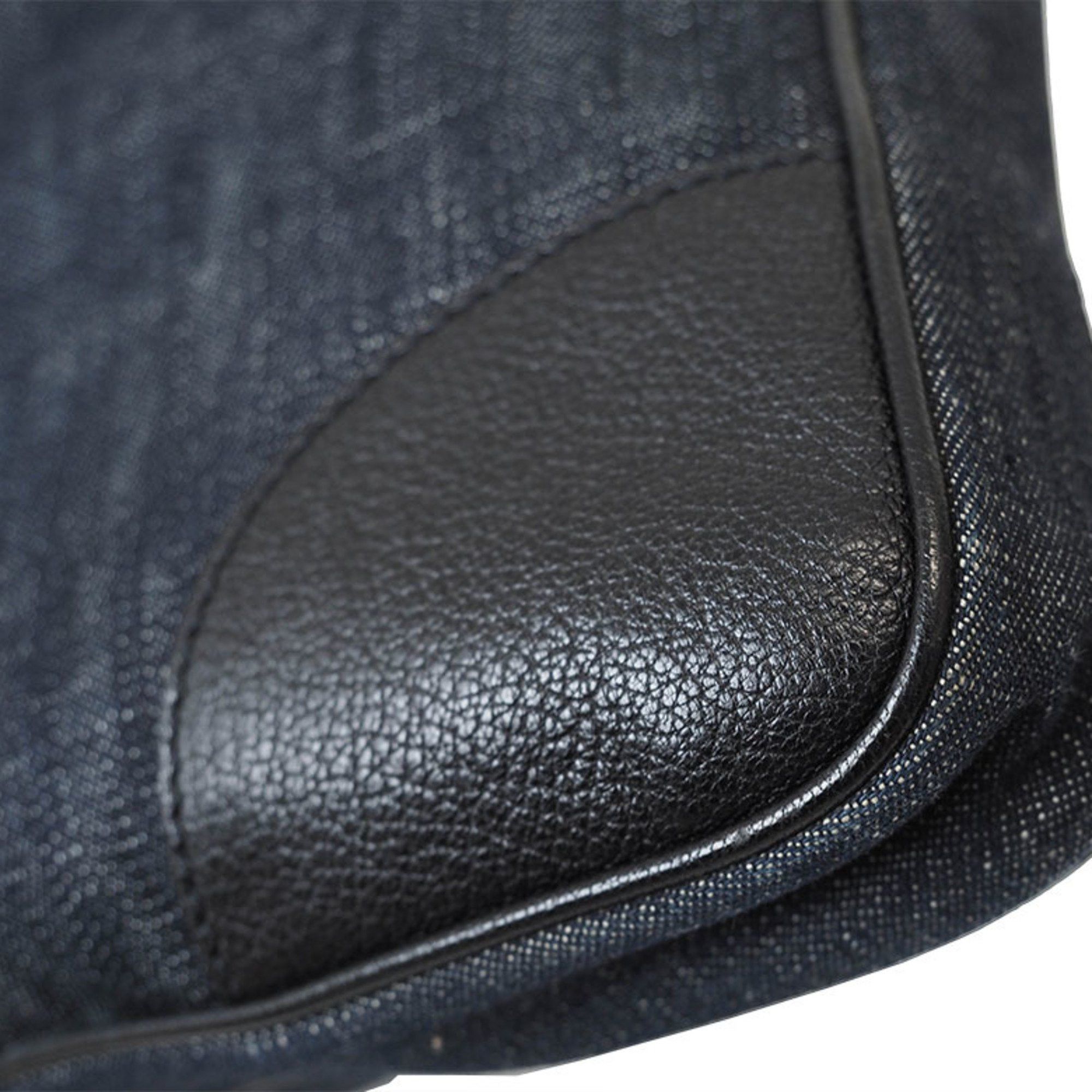Prada Prada Denim Shoulder Bag Navy VA0182 Men's Cotton Crossbody Storage PRADA Size ONE SIZE - 4 Thumbnail