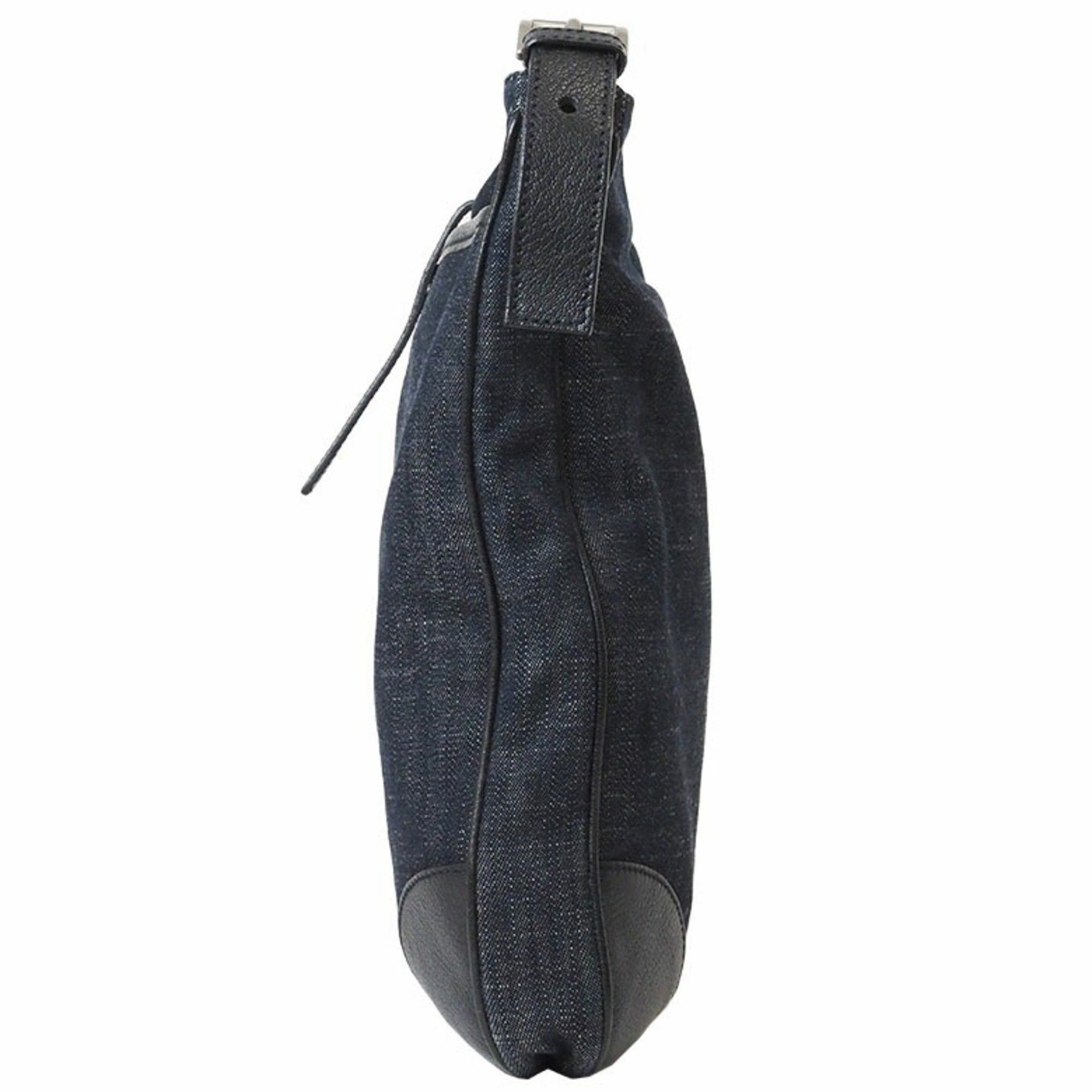 Prada Prada Denim Shoulder Bag Navy VA0182 Men's Cotton Crossbody Storage PRADA Size ONE SIZE - 2 Thumbnail