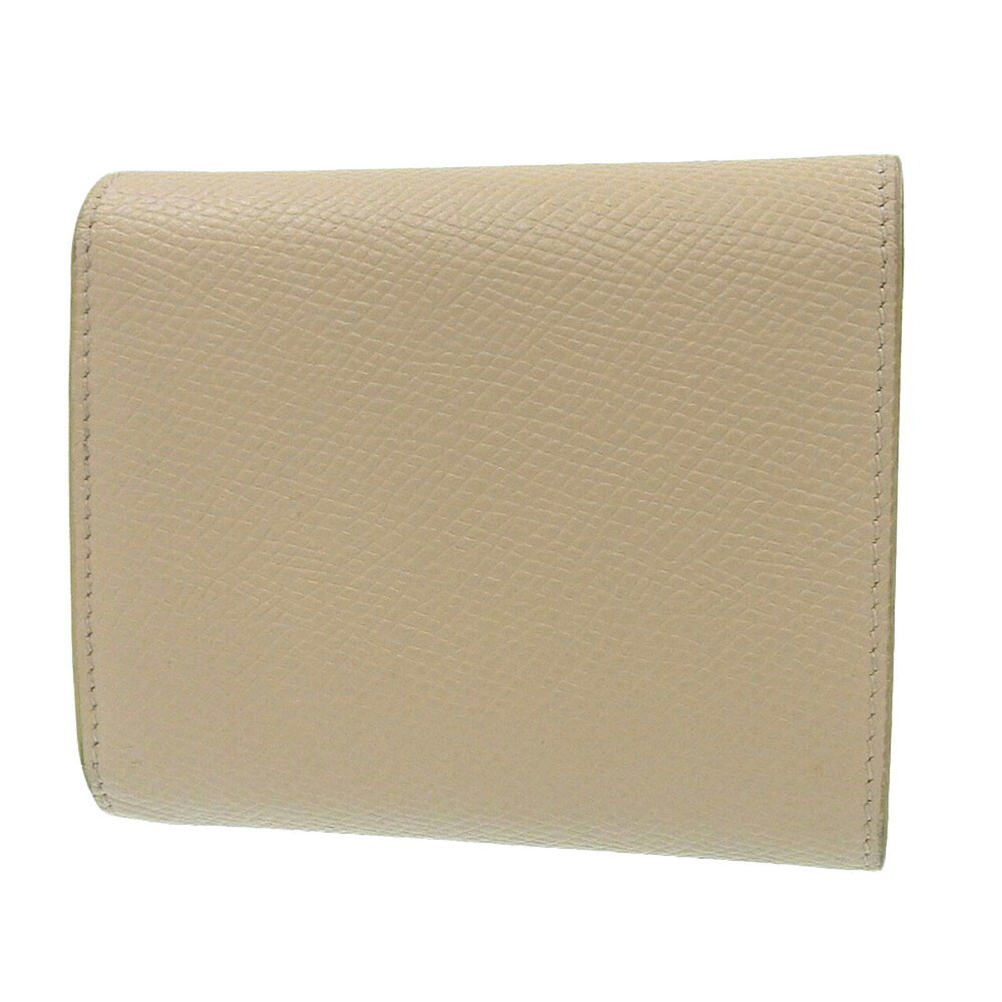 Celine CELINE Trifold Wallet 10B573BEL wallet Leather Beige Size ONE SIZE - 2 Thumbnail