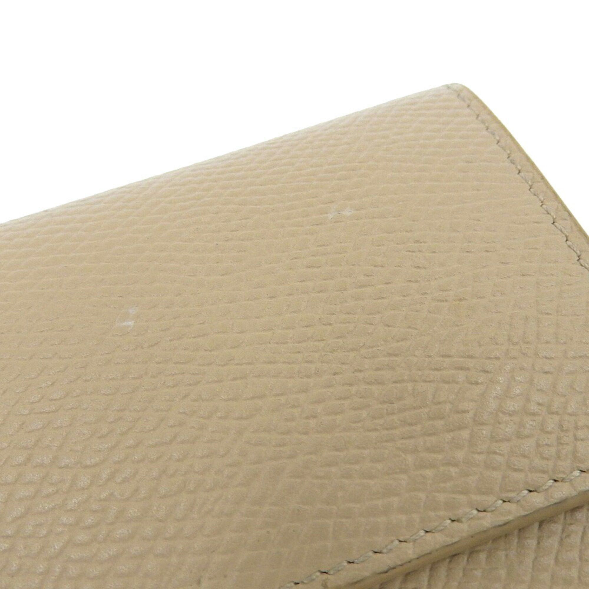 Celine CELINE Trifold Wallet 10B573BEL wallet Leather Beige Size ONE SIZE - 6 Thumbnail