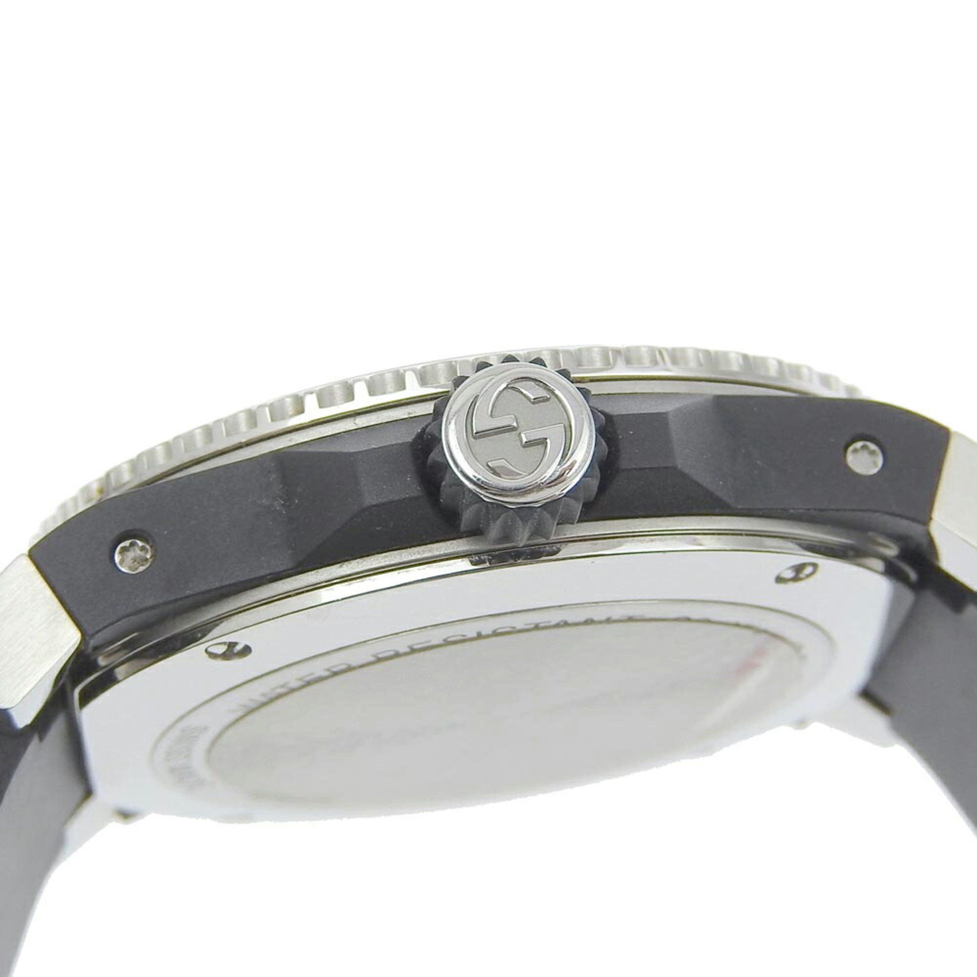 Gucci Gucci Dive 136 3 Black Dial Stainless Steel Rubber Quartz Battery Men's 40mm Wristwatch Tiger Animal Size ONE SIZE - 5 Thumbnail