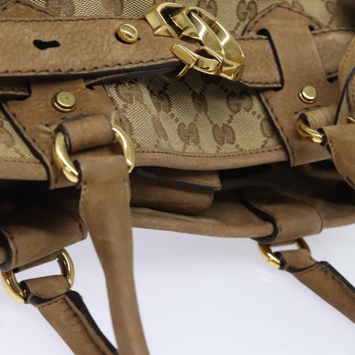 Gucci Gg Running Beige Canvas Handbag (Pre-Owned) Size ONE SIZE - 9 Thumbnail