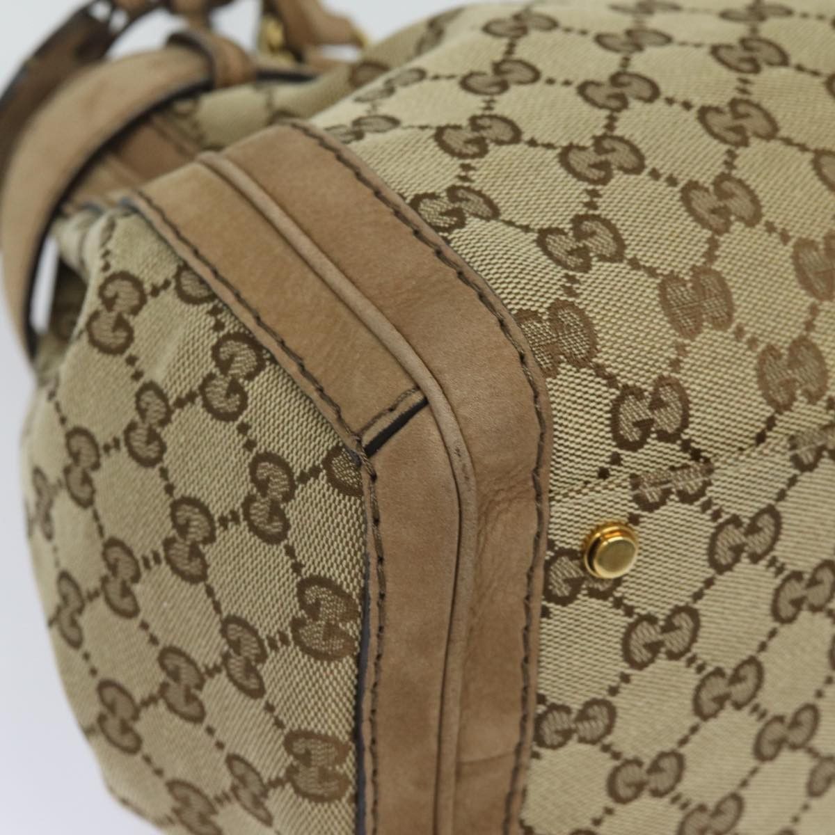 Gucci Gg Running Beige Canvas Handbag (Pre-Owned) Size ONE SIZE - 12 Thumbnail
