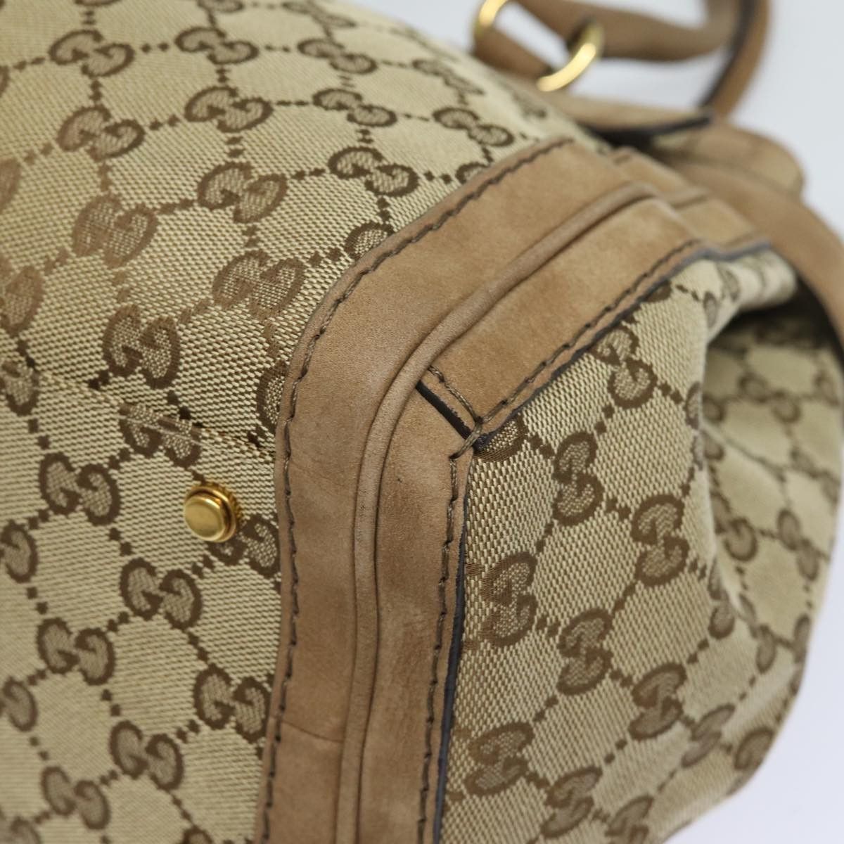 Gucci Gg Running Beige Canvas Handbag (Pre-Owned) Size ONE SIZE - 13 Thumbnail