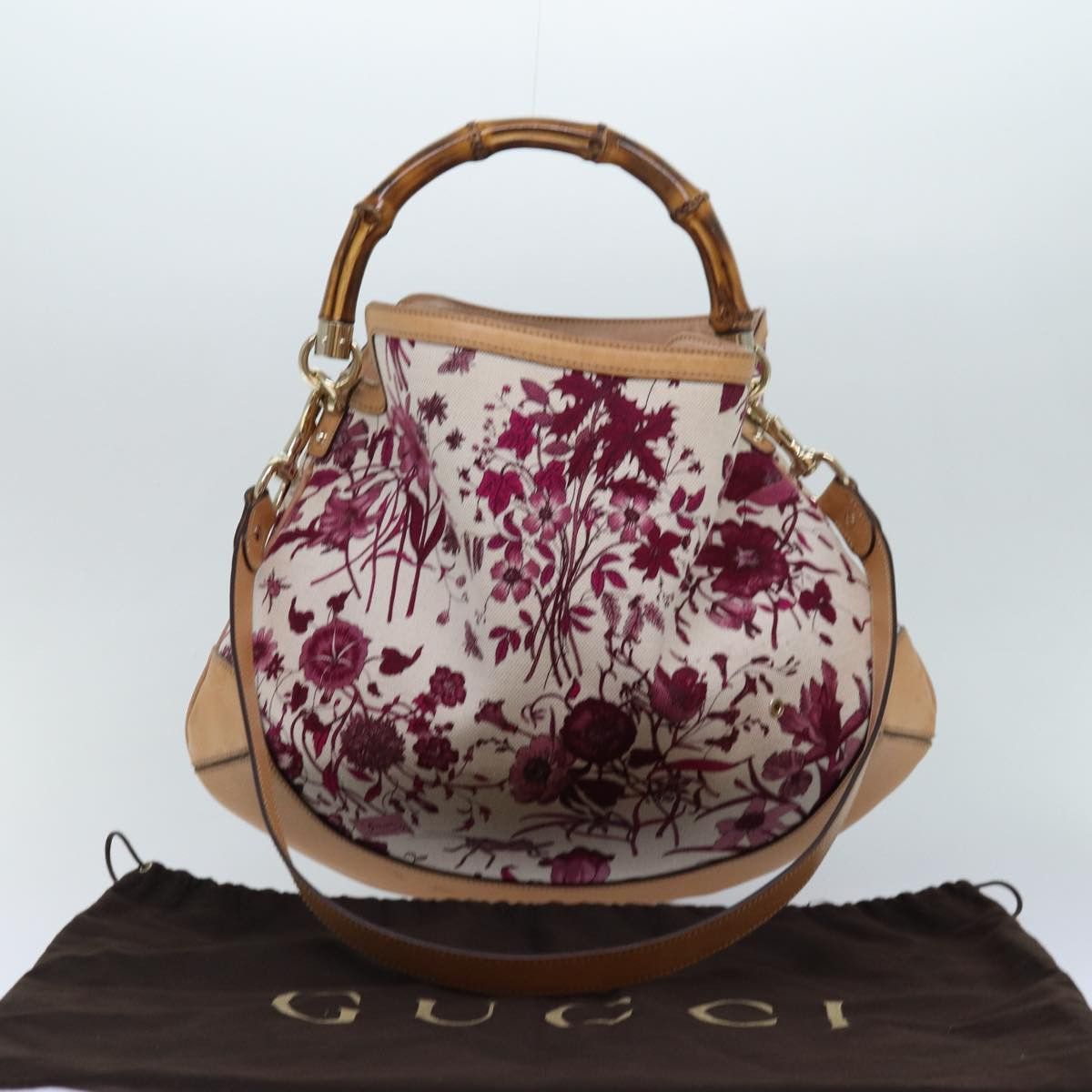 Gucci Pink Canvas Handbag (Pre-Owned) Size ONE SIZE - 8 Thumbnail