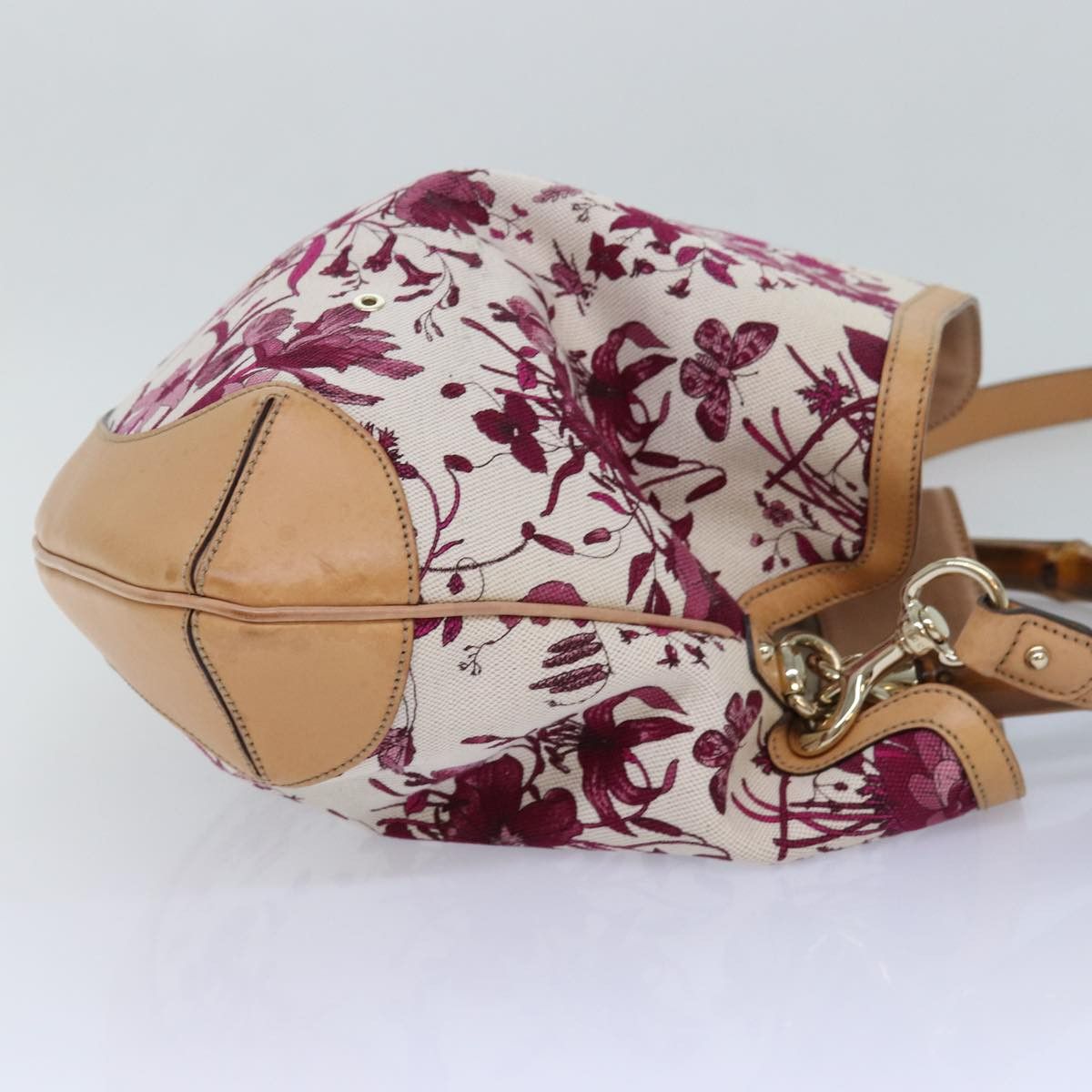 Gucci Pink Canvas Handbag (Pre-Owned) Size ONE SIZE - 11 Thumbnail