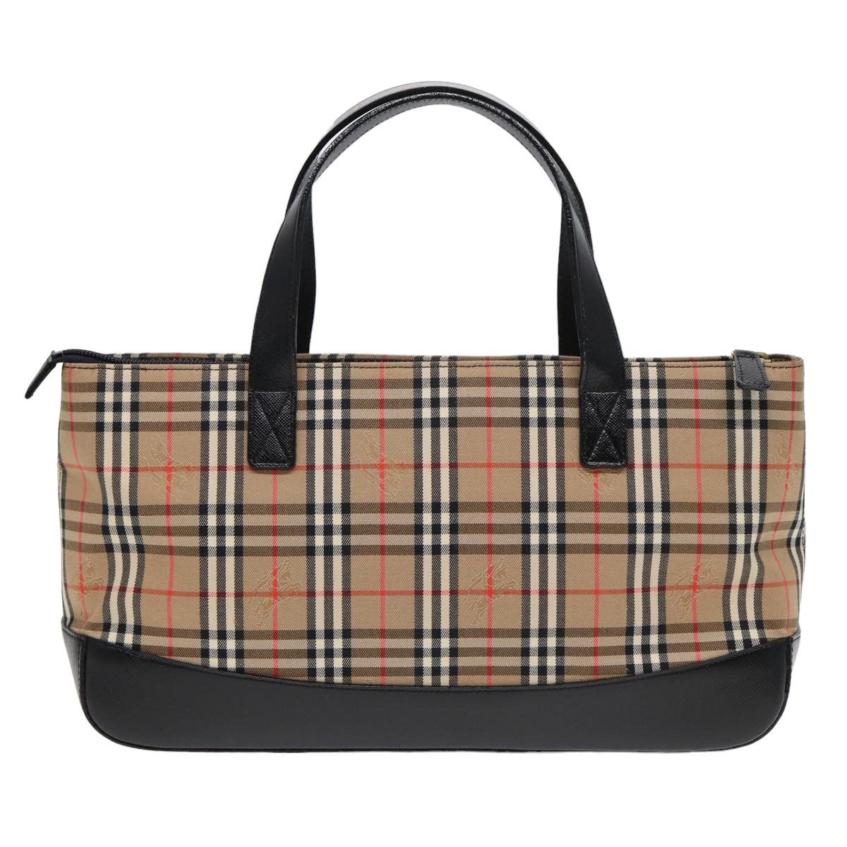 Burberry Nova Check Beige Canvas Handbag (Pre-Owned) Size ONE SIZE - 2 Thumbnail