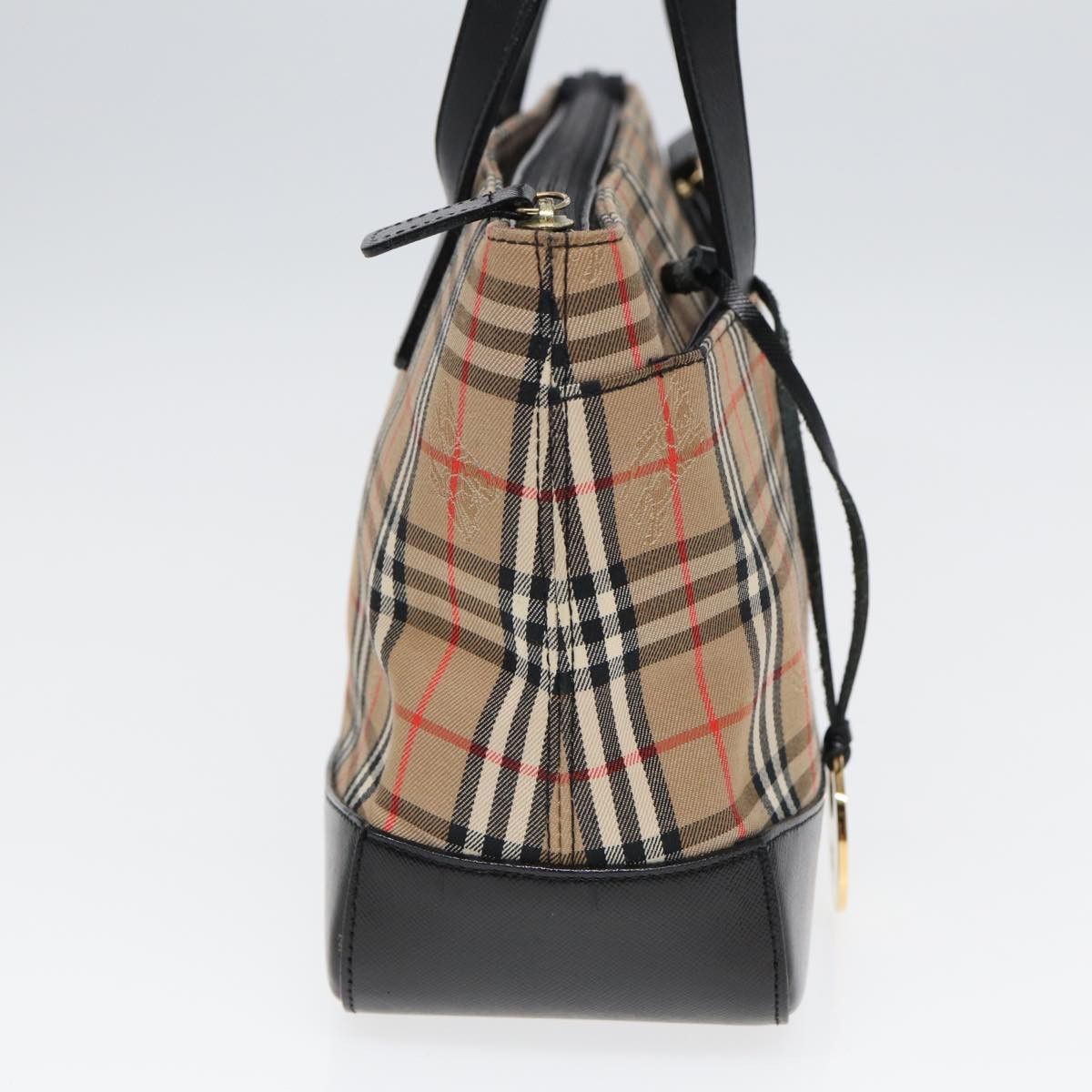 Burberry Nova Check Beige Canvas Handbag (Pre-Owned) Size ONE SIZE - 7 Thumbnail