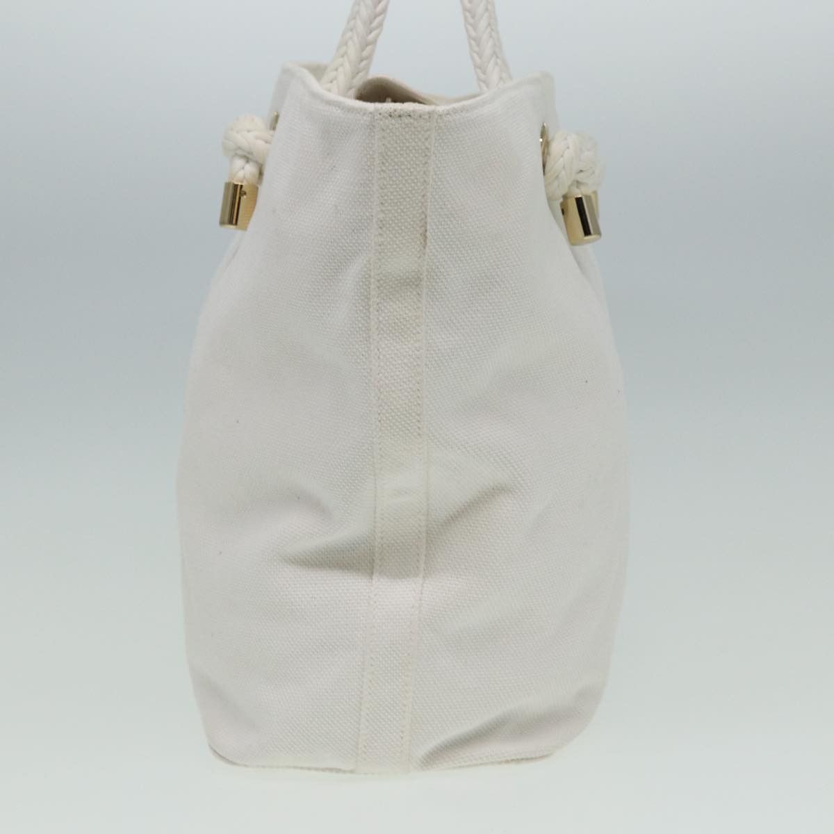 Burberry White Canvas Tote Bag (Pre-Owned) Size ONE SIZE - 10 Thumbnail