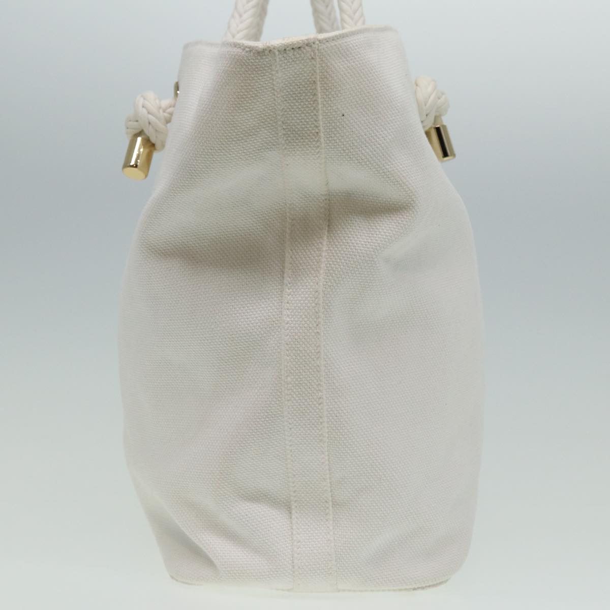 Burberry White Canvas Tote Bag (Pre-Owned) Size ONE SIZE - 11 Thumbnail