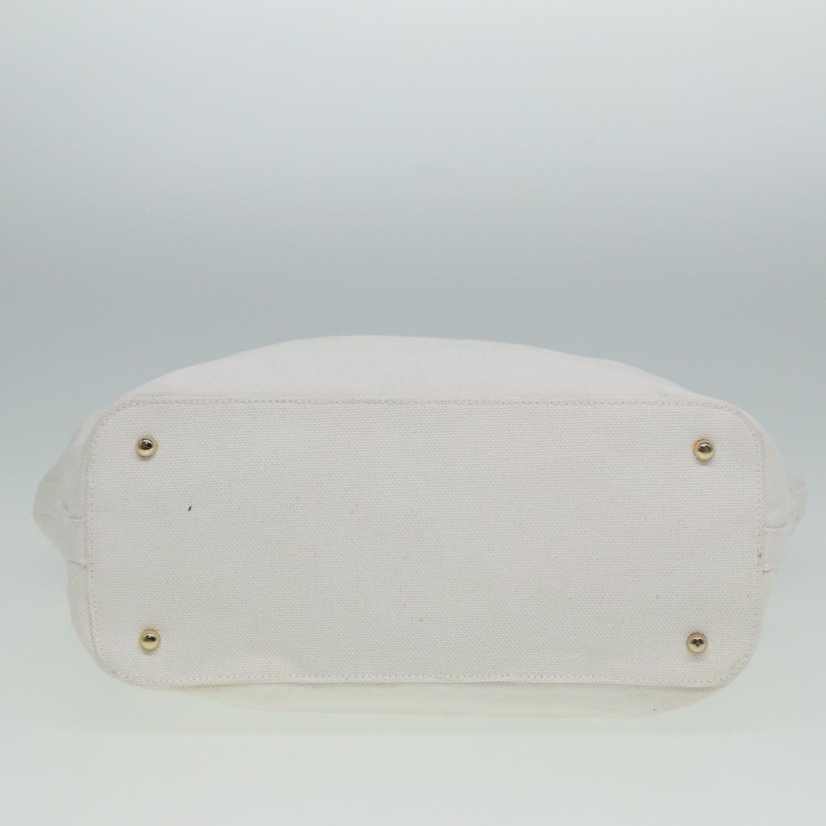 Burberry White Canvas Tote Bag (Pre-Owned) Size ONE SIZE - 3 Thumbnail
