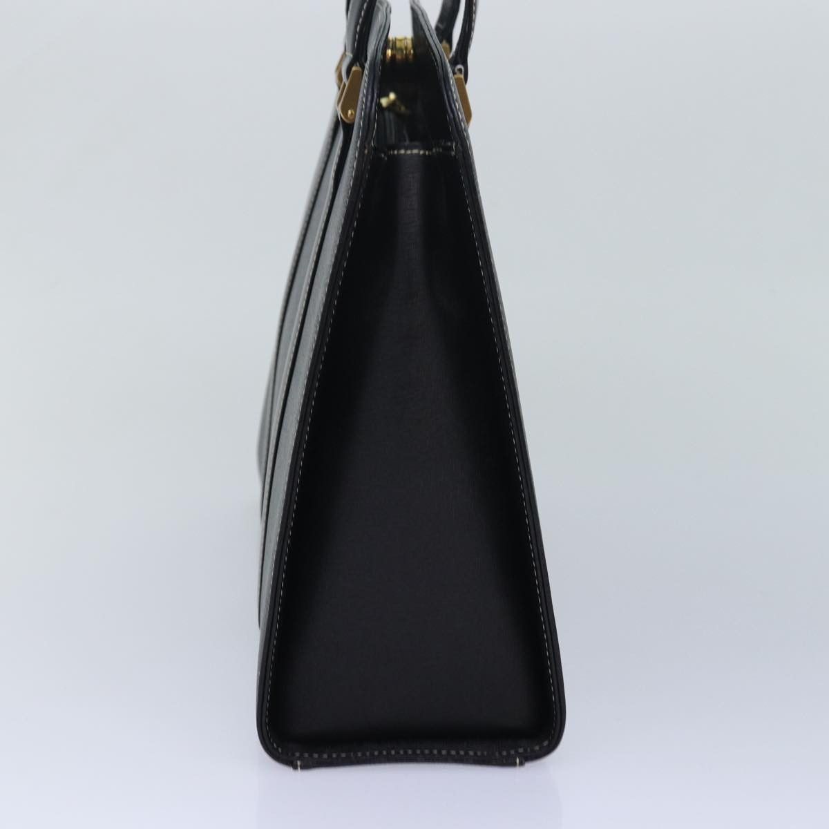 Burberry Black Leather Handbag (Pre-Owned) Size ONE SIZE - 11 Thumbnail