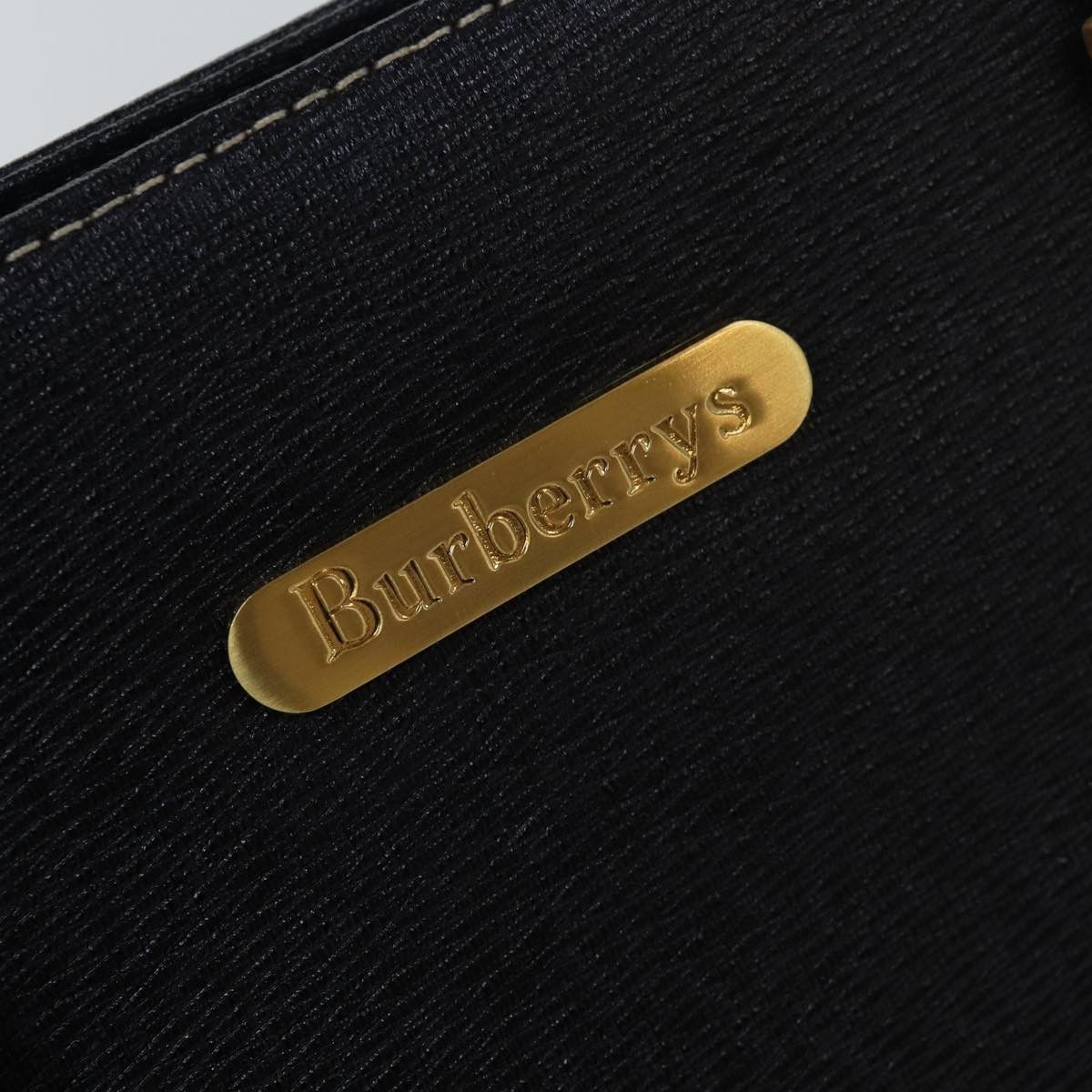 Burberry Black Leather Handbag (Pre-Owned) Size ONE SIZE - 8 Thumbnail