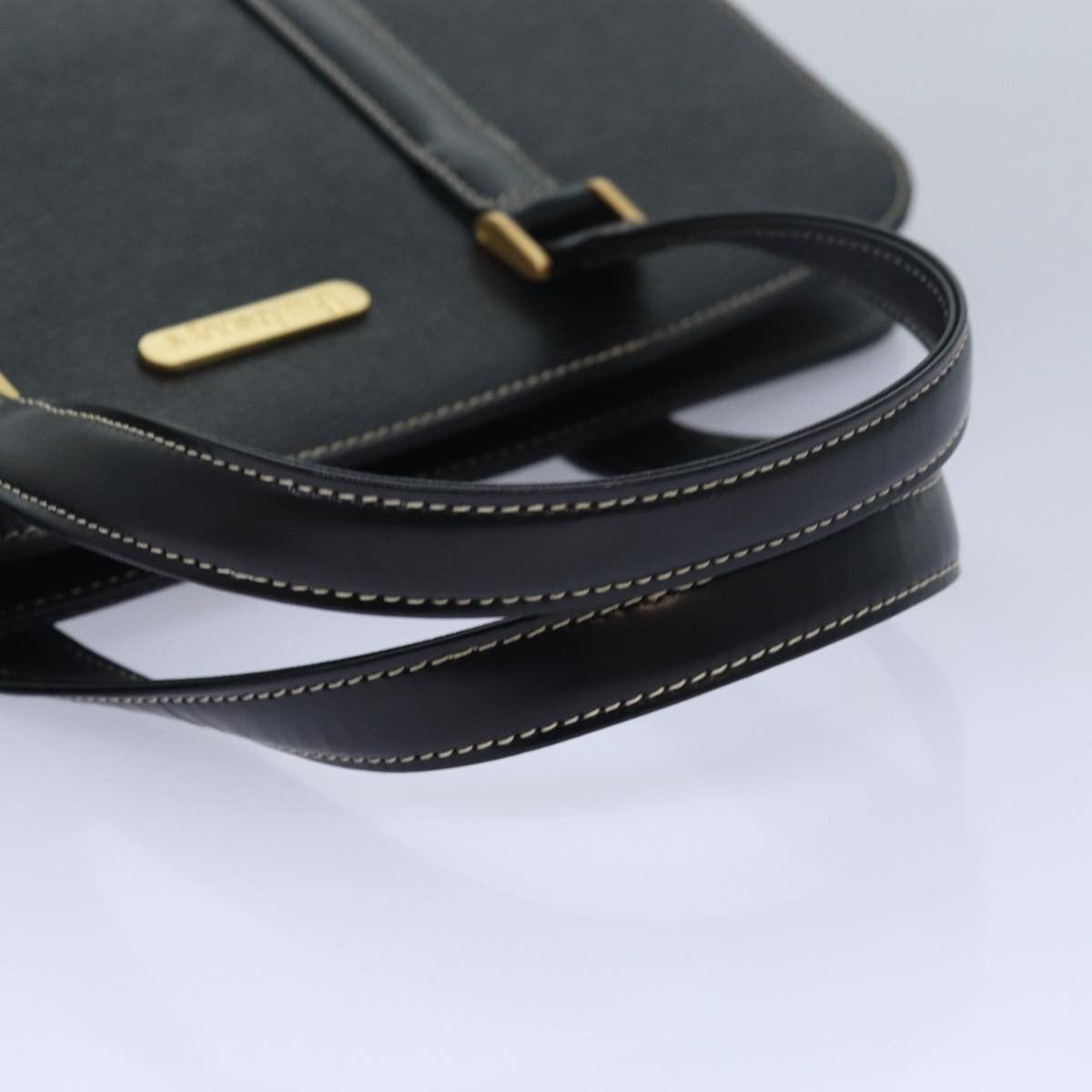 Burberry Black Leather Handbag (Pre-Owned) Size ONE SIZE - 12 Thumbnail