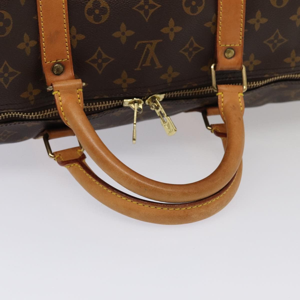 Louis Vuitton Keepall 60 Brown Canvas Travel Bag (Pre-Owned) Size ONE SIZE - 11 Thumbnail