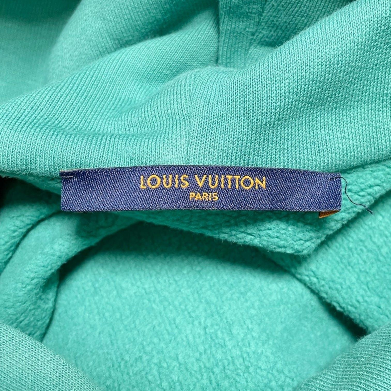 Louis Vuitton Embroidery Signature Hooded Sweatshirt Green Collar Size US M / EU 48-50 / 2 - 4 Thumbnail
