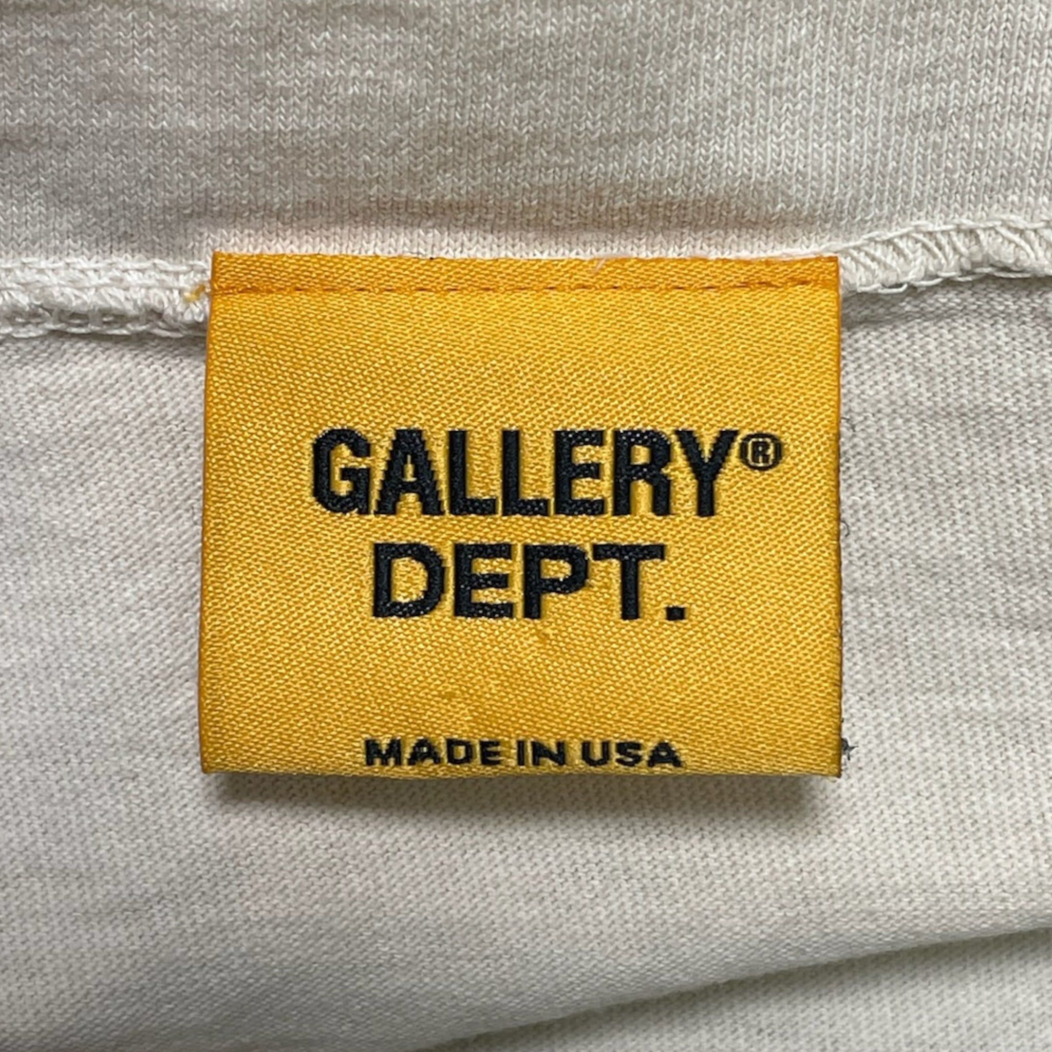 Gallery Dept. Gallery Department Illadox Logo Short Sleeve Tee Shirt Cream  | Grailed