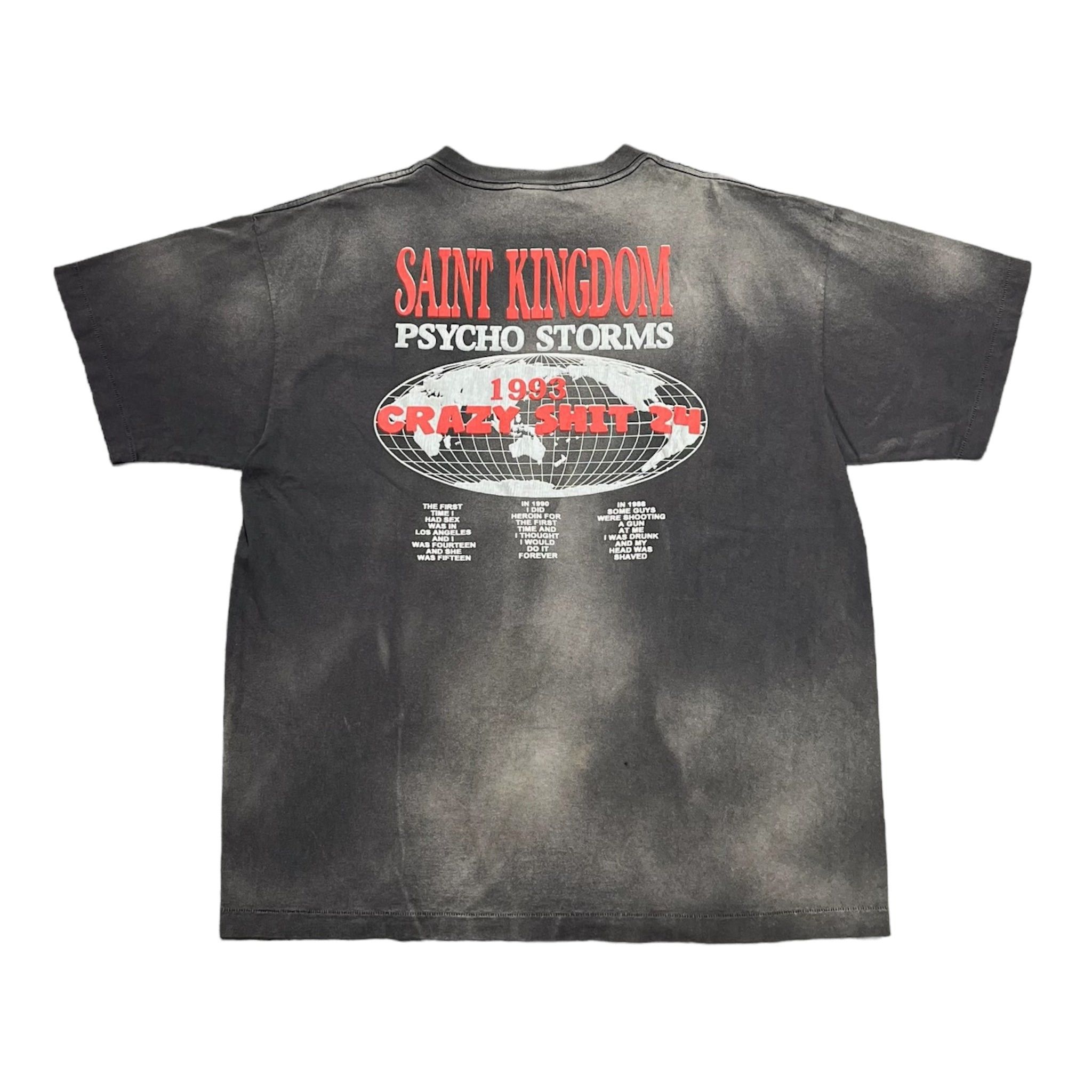 Saint Michael Kingdom Short Sleeve Tee Shirt Black | Grailed