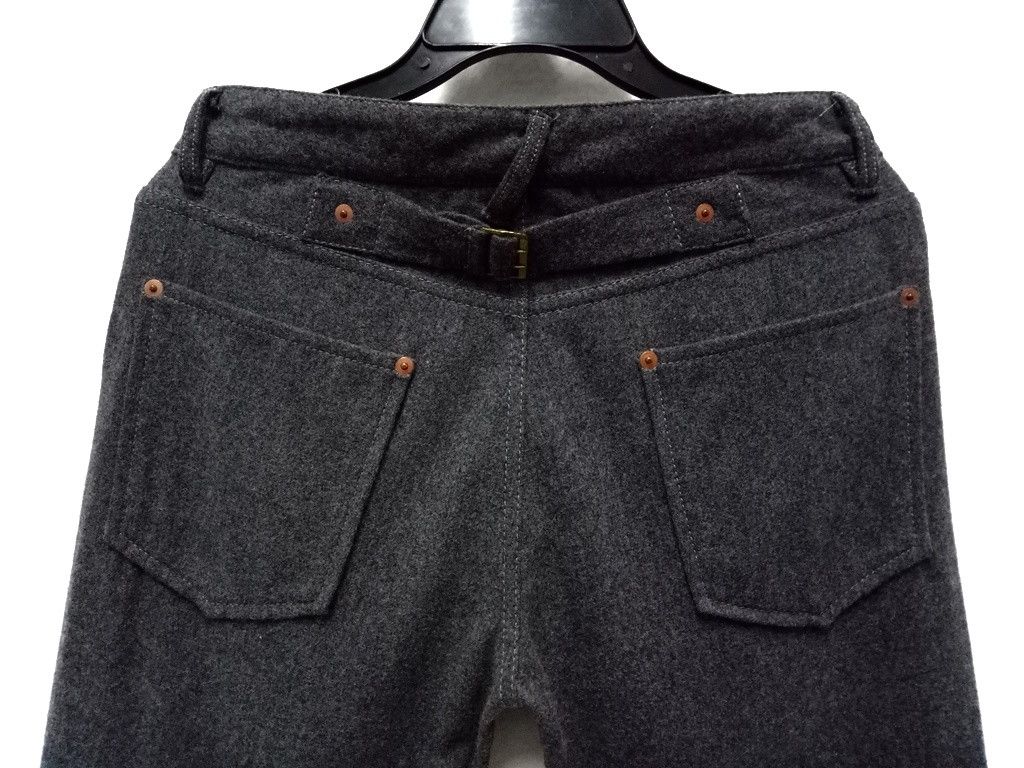 Japanese Brand 🔥 Made in Japan Mando Buckle Back Pants RARE Size US 32 / EU 48 - 2 Thumbnail