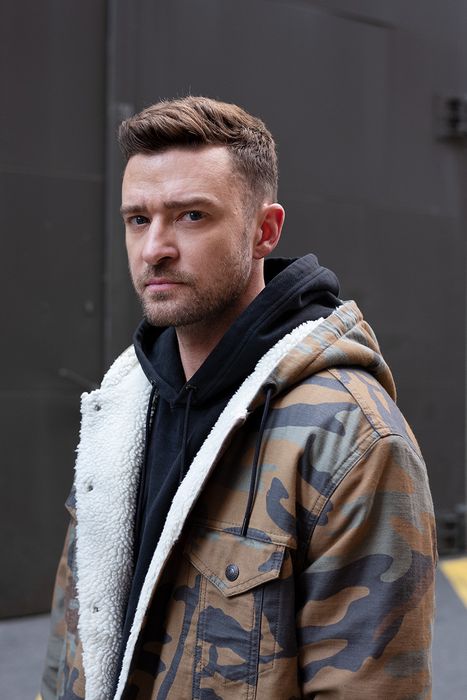 Justin timberlake sherpa hooded trucker jacket sale