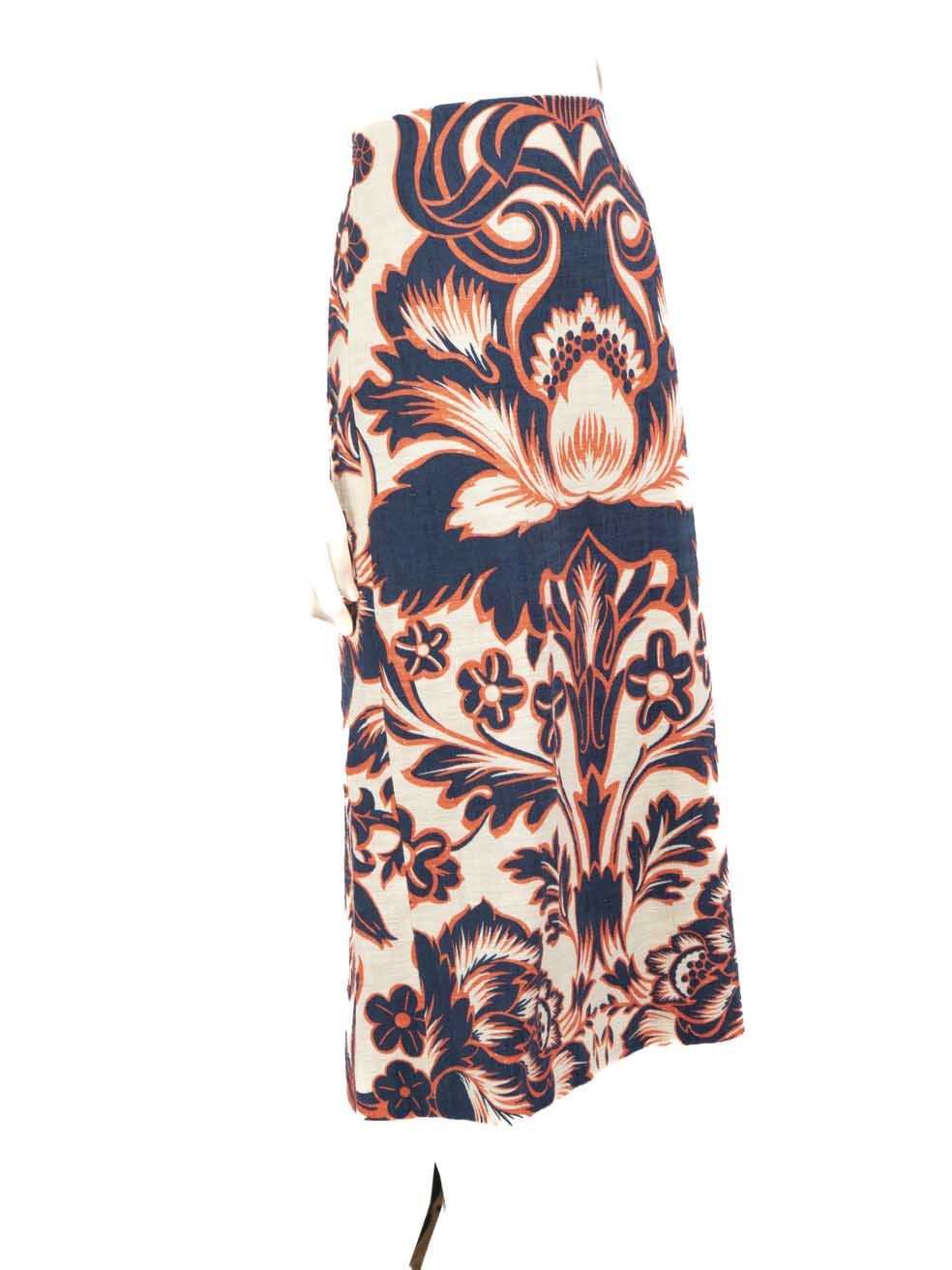 Patterned midi pencil skirt best sale