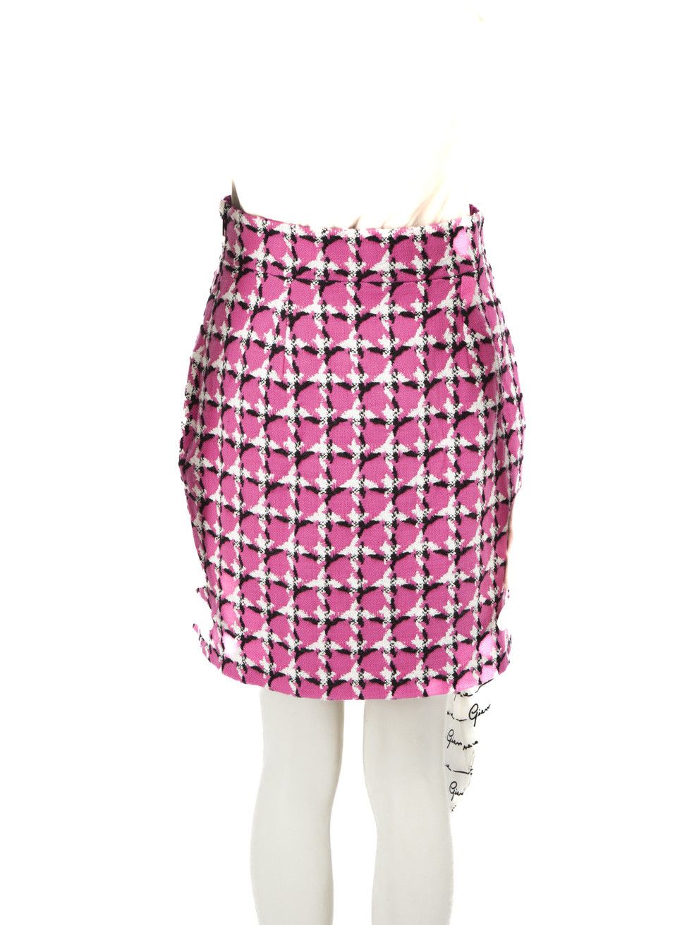 Versace Pink Tweed A-Line Mini Skirt Size 27" / US 4 / IT 40 - 3 Thumbnail