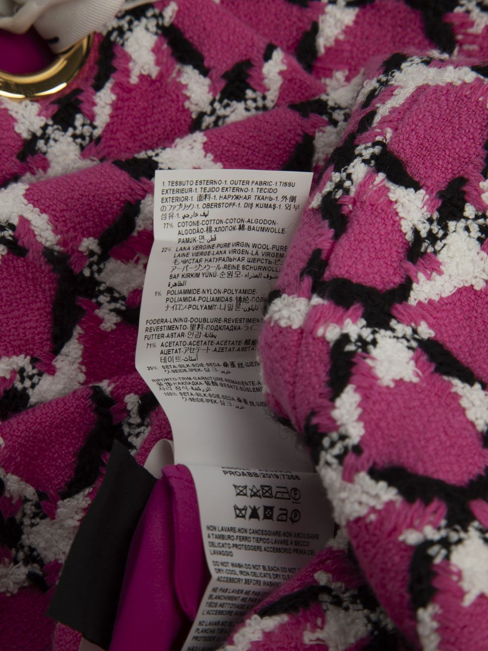 Versace Pink Tweed A-Line Mini Skirt Size 27" / US 4 / IT 40 - 6 Thumbnail