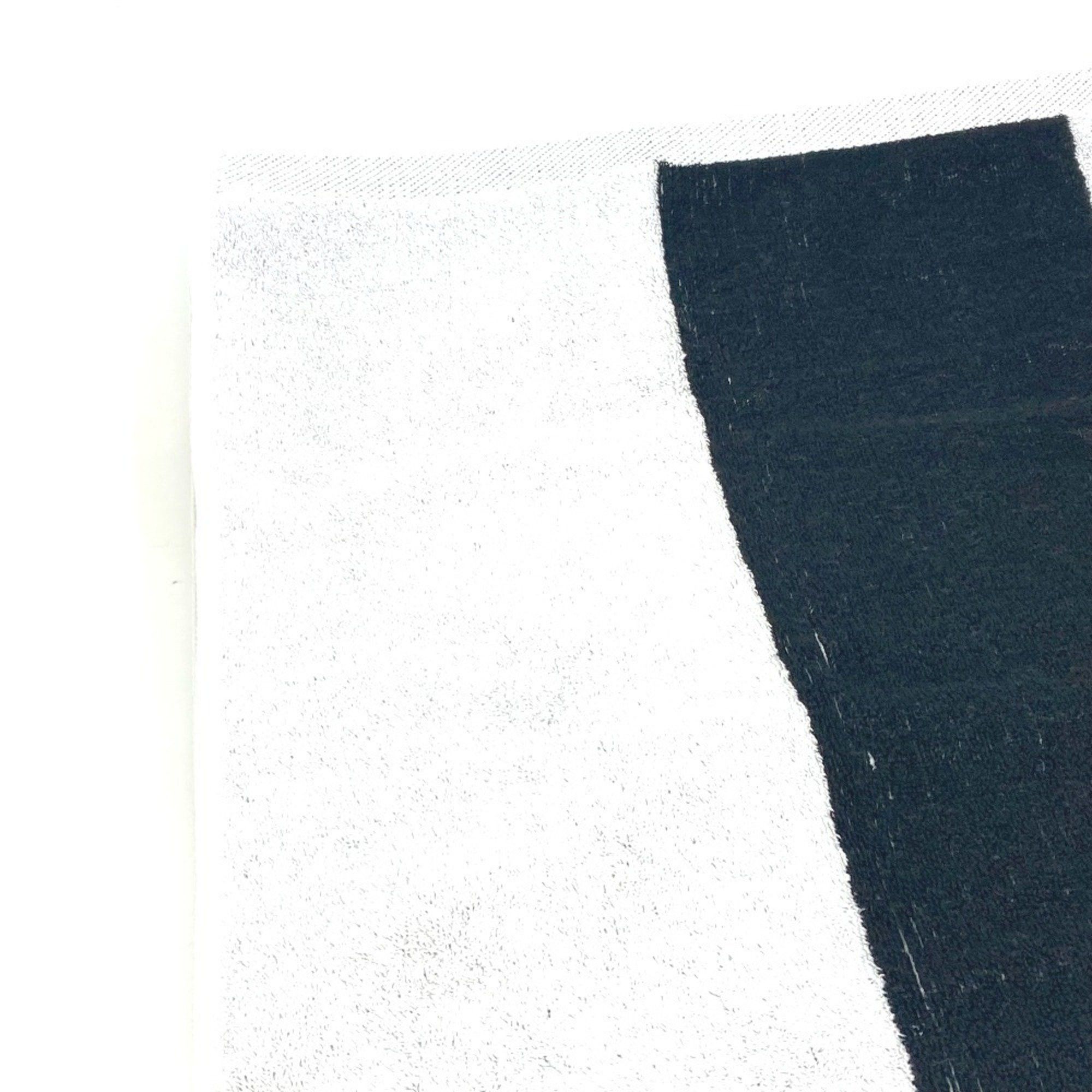 MCM MCM Bicolor Beach Towel Blanket Bath Cotton Men's Women's Black Size ONE SIZE - 6 Thumbnail