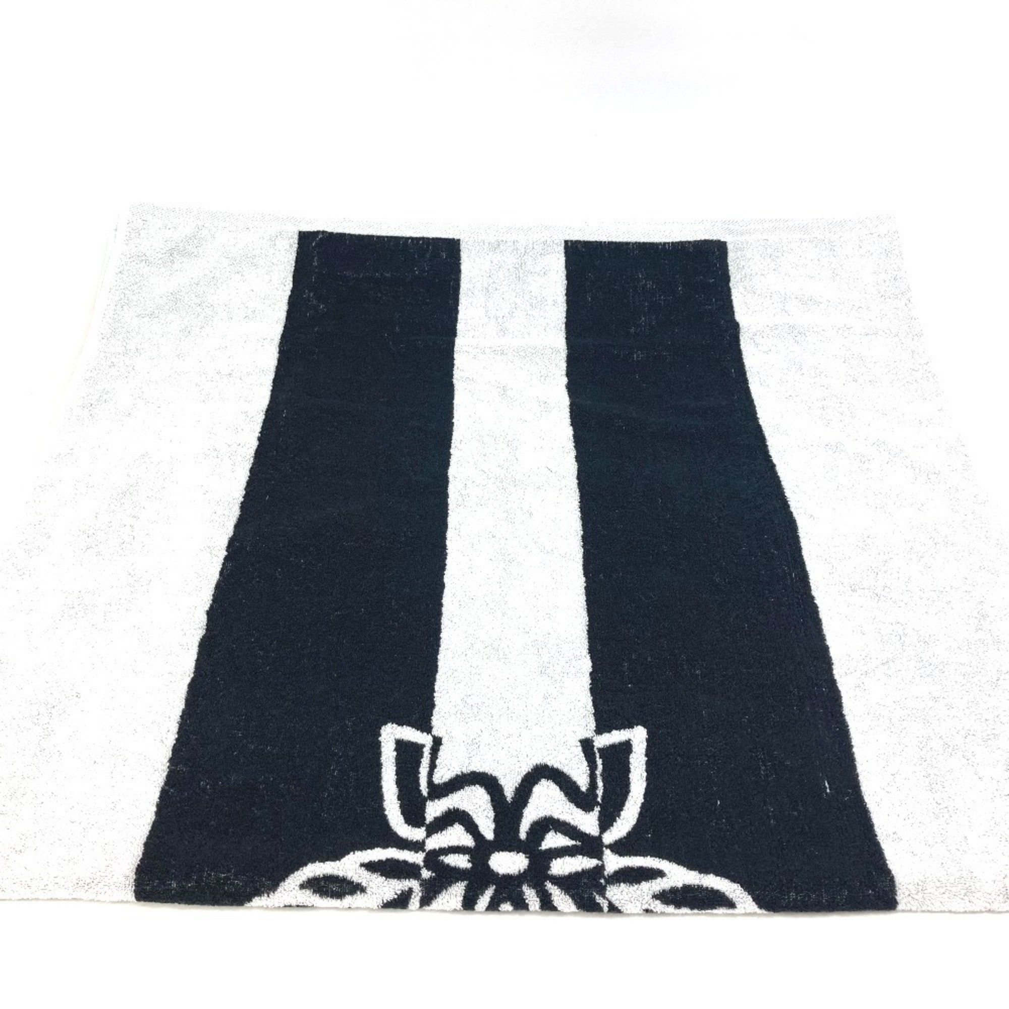 MCM MCM Bicolor Beach Towel Blanket Bath Cotton Men's Women's Black Size ONE SIZE - 3 Thumbnail