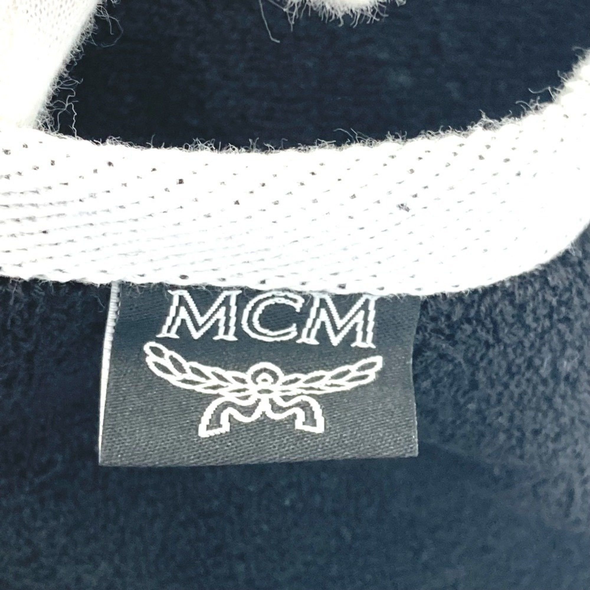 MCM MCM Bicolor Beach Towel Blanket Bath Cotton Men's Women's Black Size ONE SIZE - 4 Thumbnail